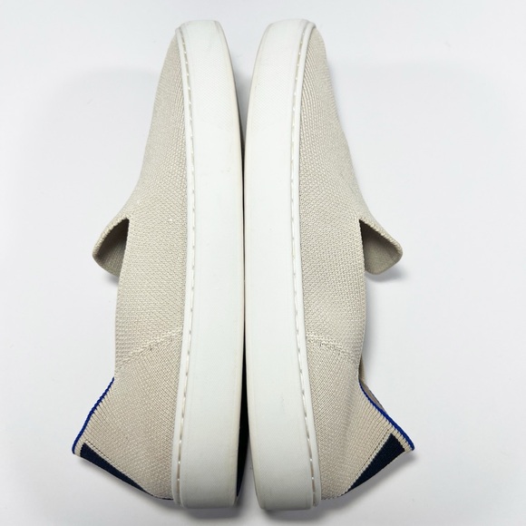 Rothys The Slip On Sneakers in Sand Black Contrast Comfortable Womens size W8 - Picture 9 of 9